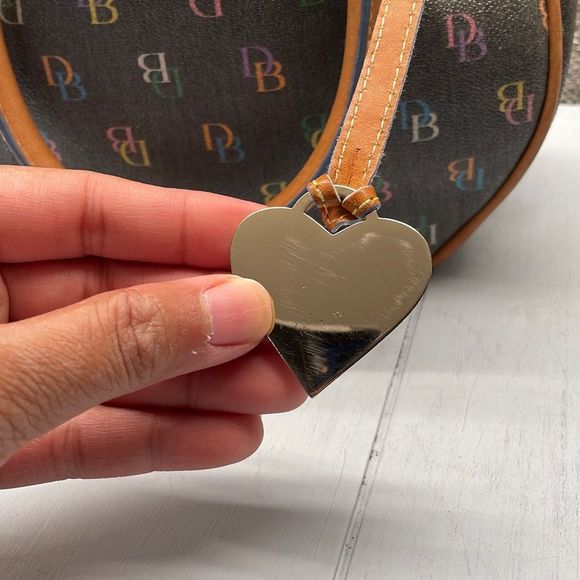 Dooney Bag Circle Moon Small Top Handle Satchel Crossbody Vintage Y2K - Picture 8 of 17